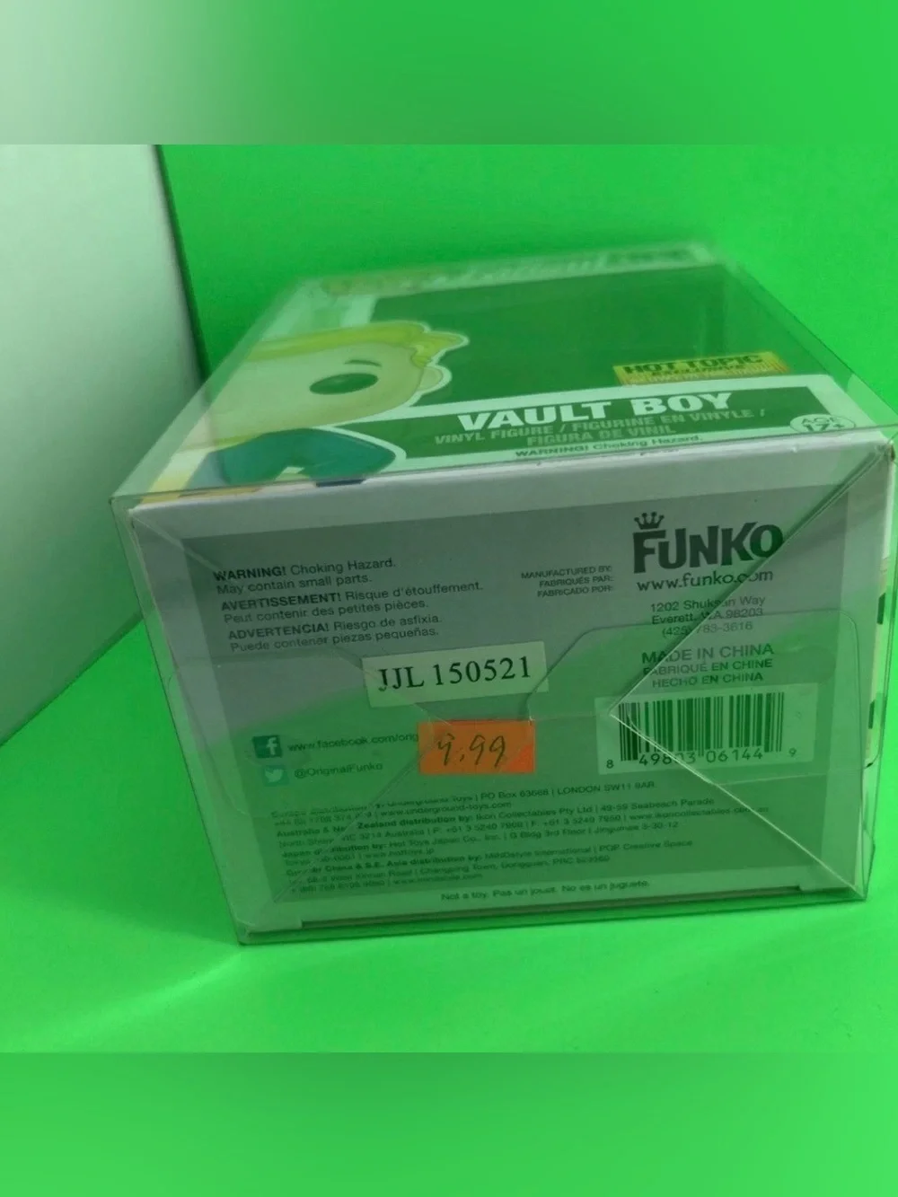 Funko Pop! Fallout Vault Boy 53 Glows in the Dark